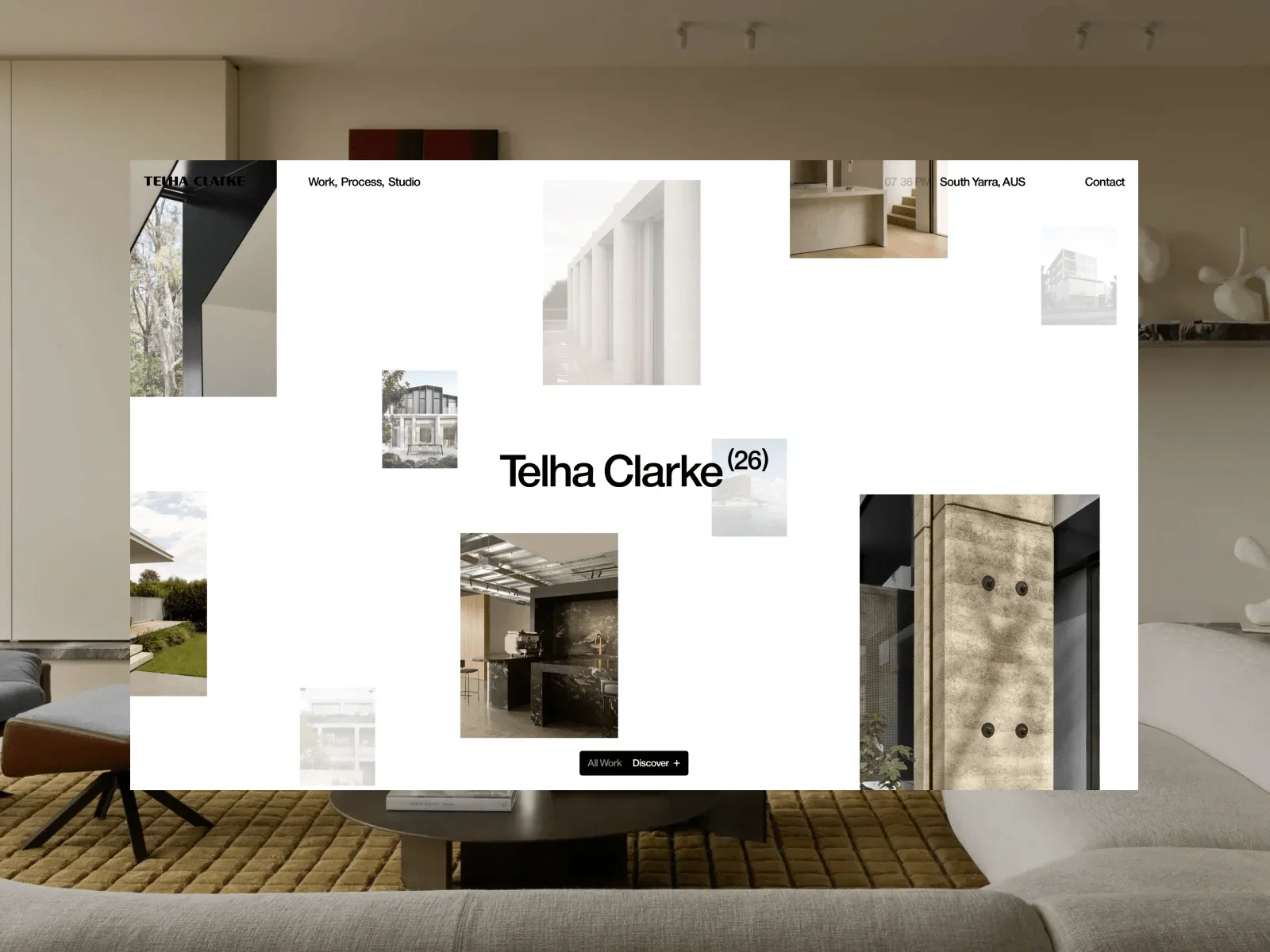 Reshaping Telha Clarke’s Digital Home from Wordmark to Motion System